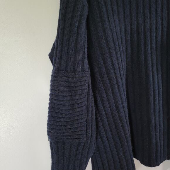 Utility Lambswool Blend Y2K Sweater Mens XL Navy Heavyweight Preppy Ski Chalet - Picture 3 of 6